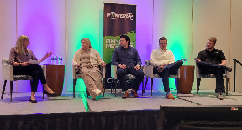 Jackie Kuehlmann hosted a Member Panel with Liz Pecha-Poelker of PrintFlex Graphics, Gavin Bence of Tailored Label, Adam Sidrane of K. Sidrane, and Ryan Jackson of Columbine Label Company.
